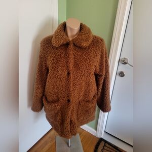 Cozy Brown Teddy Coat